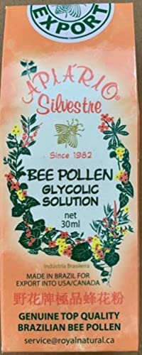 3 Bottles of Apiario Silvestre Brazilian Bee Pollen Liquid Glycolic Extract - Alcohol-Free, Wax-Free, Natural Energy Supplement for Immune Support & Vitality - Perfect for Daily Wellness & Fitness Enthusiasts