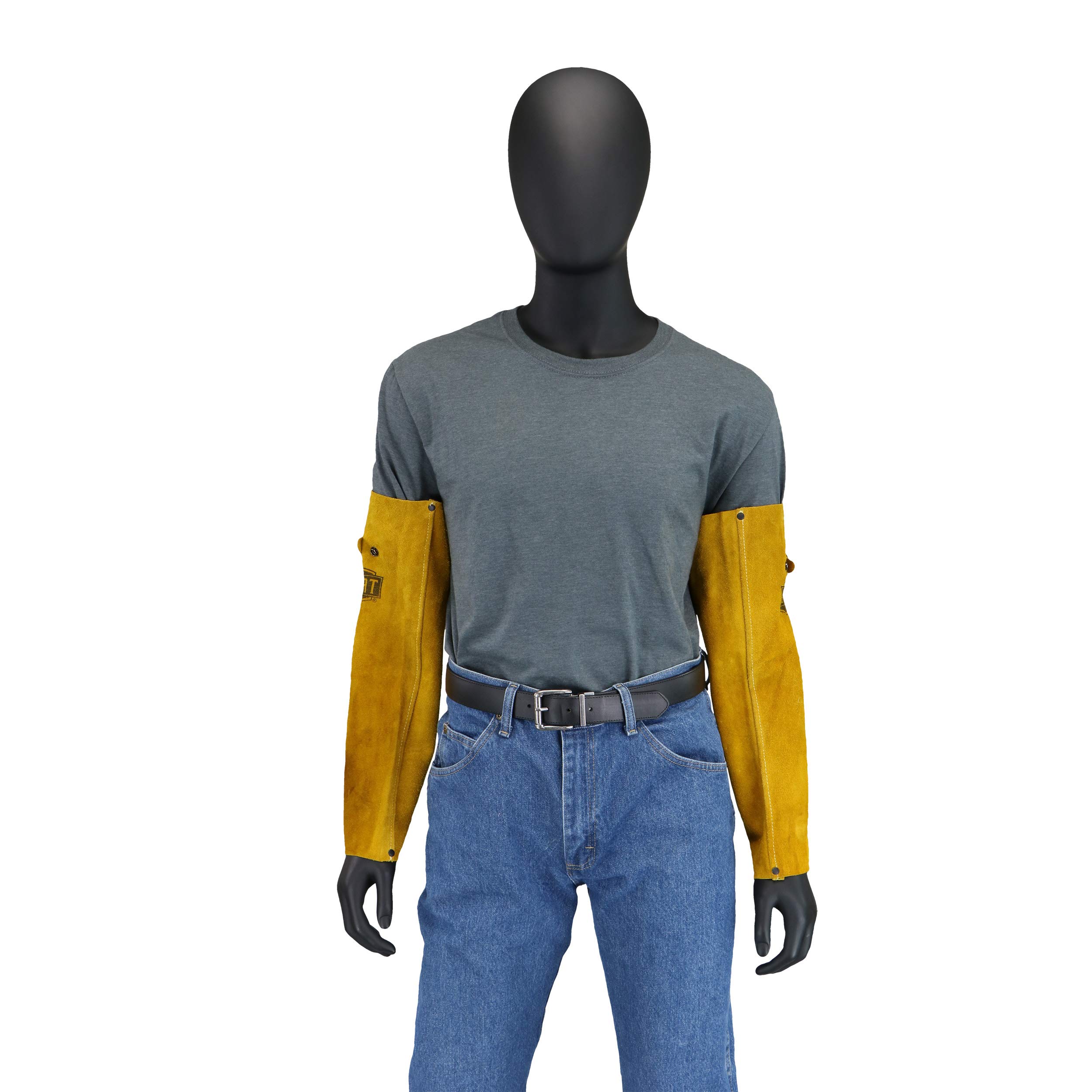 IRONCAT 7020 Heat Resistant Split Cowhide Leather Welding Sleeves - 18