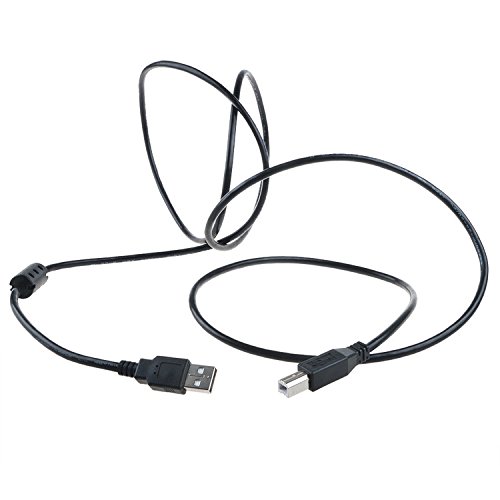 ABLEGRID 6ft USB 2.0 Printer Scanner Cable (A to B) - Compatible with HP, EPSON, DELL, Canon, Kodak, Brother - High-Speed Data Transfer for Office & Home Use