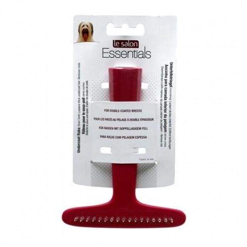 Premium Dog Undercoat Rake - Single Row Grooming Tool for Shedding Control | Gentle Deshedding Brush for Dogs & Cats | Perfect for Home Pet Grooming & Coat Maintenance
