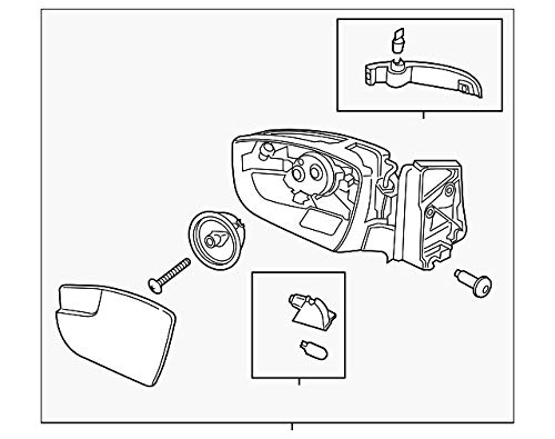 Ford Mirror Assembly - Replacement Side Mirror for Ford Vehicles | Perfect for Repair & Safety Enhancement | Durable & Easy Installation