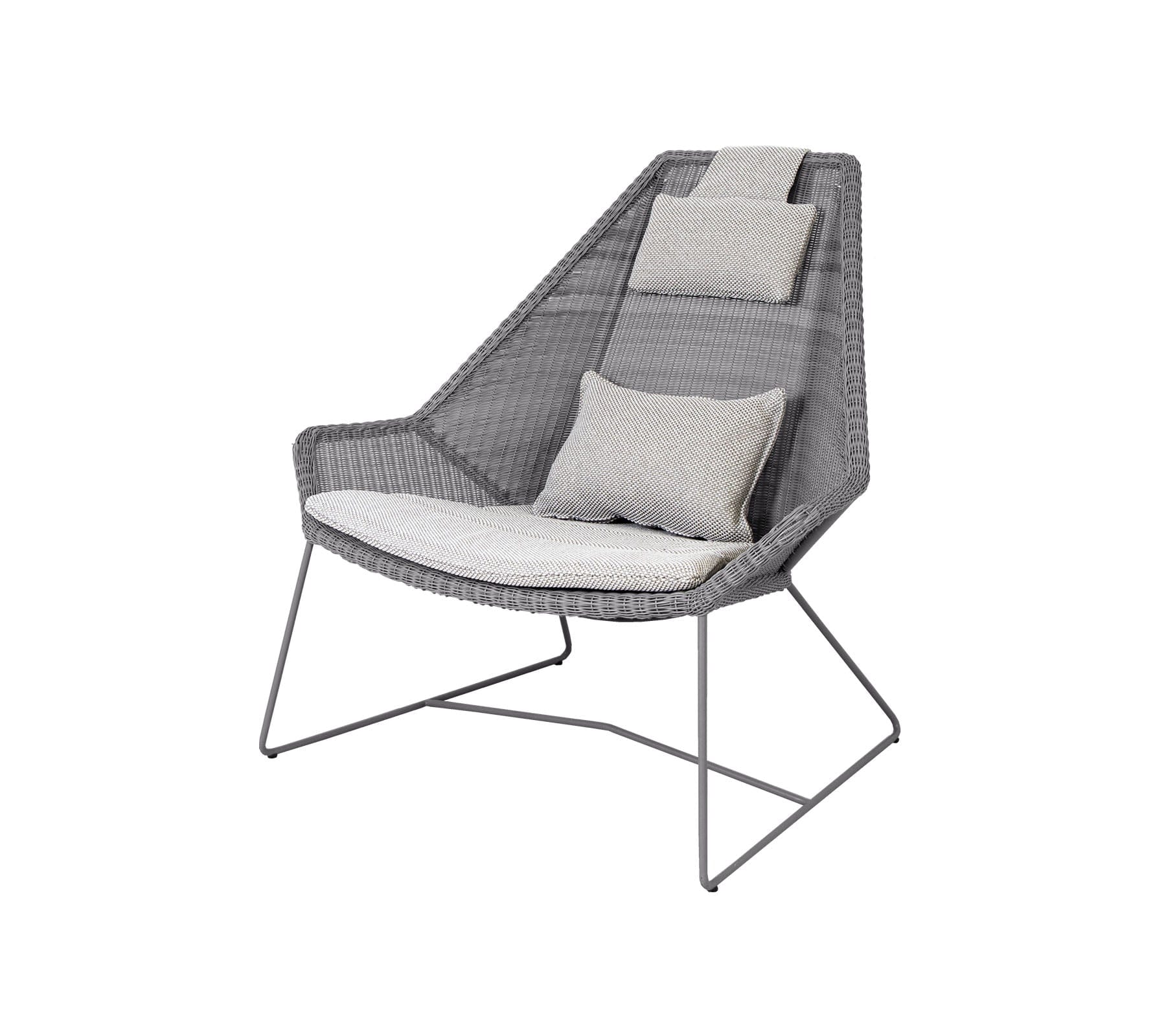 Breeze Highback Outdoor Chair - Comfortable Patio Lounge Chair for Backyard, Poolside, and Garden Relaxation