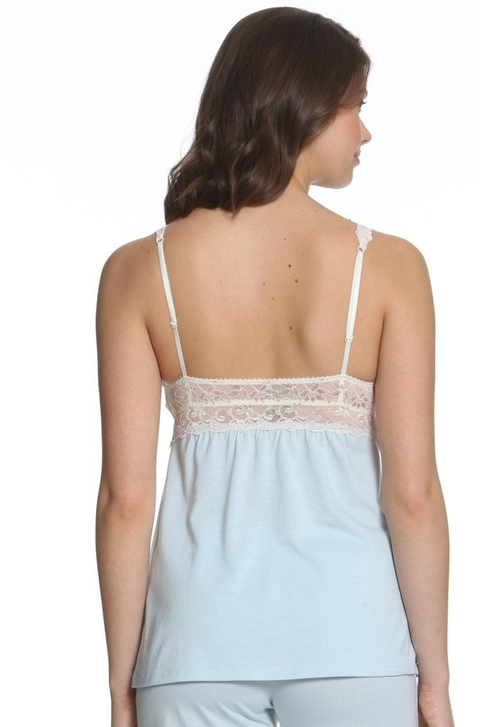 Penelope Women's Tank Camisole & Boxer Shorts Pajama Set - Soft Sleepwear for Comfortable Nights & Lounging at Home