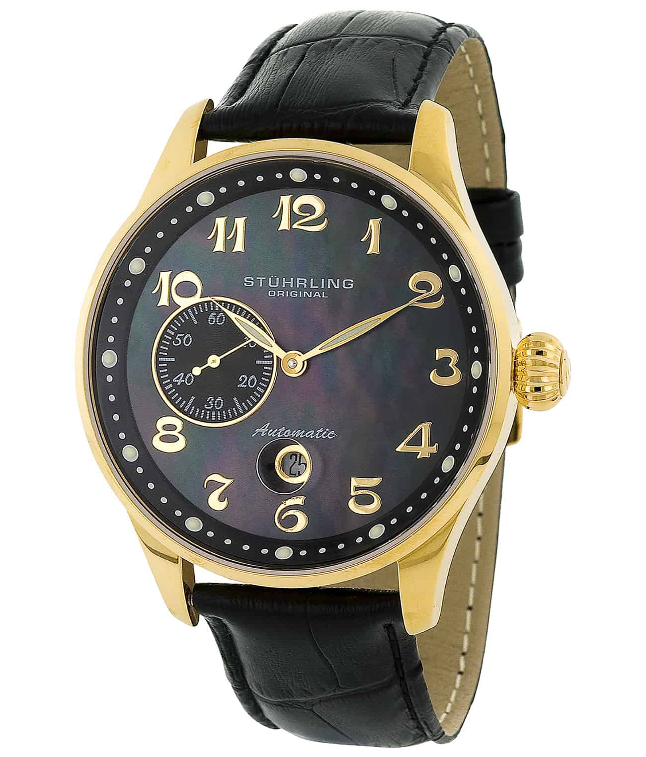 Heritage Grand 148A Automatic 44mm Classic Men's Watch - Luxury Stainless Steel Dress Watch for Business, Formal Occasions & Everyday Wear