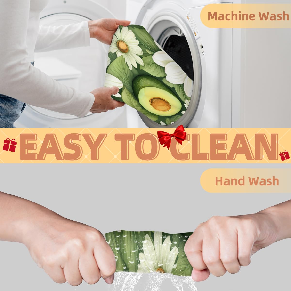 Men's Avocado Fruit Daisy Beard Shaving Bib - Waterproof Hair Dye Apron for Barbers & Stylists, Makeup Artist Cape, Hair Cutting & Beard Trimming Accessory - Perfect for Salon, Home Grooming & Sink Cleanup