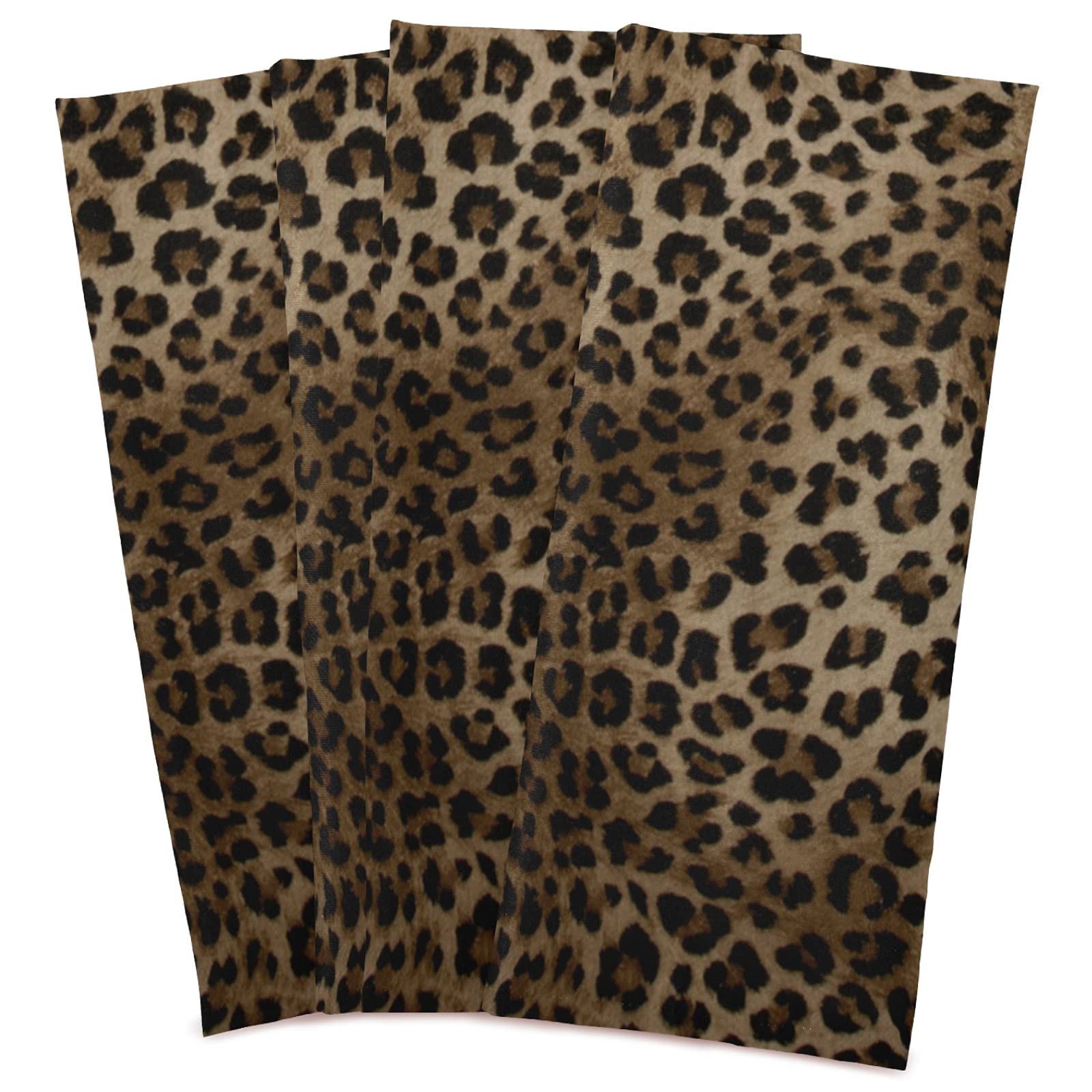 Premium Leopard Print Kitchen Towels Set - 1 Pack Reusable, Absorbent & Fast-Drying Dish Cloths (28