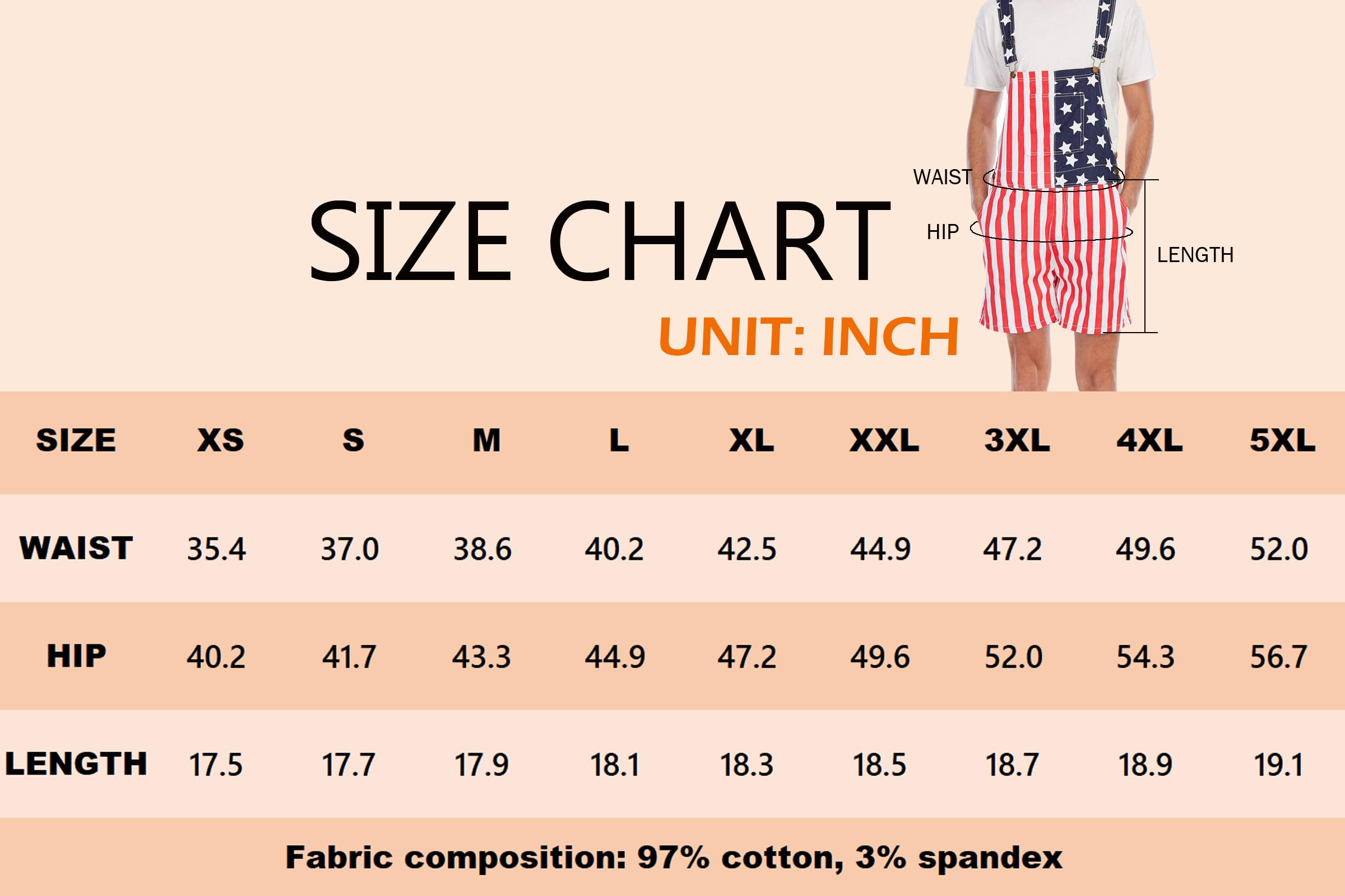 Patriotic American Flag Print Denim Bib Overalls - Unisex One-Piece Jumpsuit for Men & Women | Perfect for 4th of July, BBQ Parties & Casual Outings