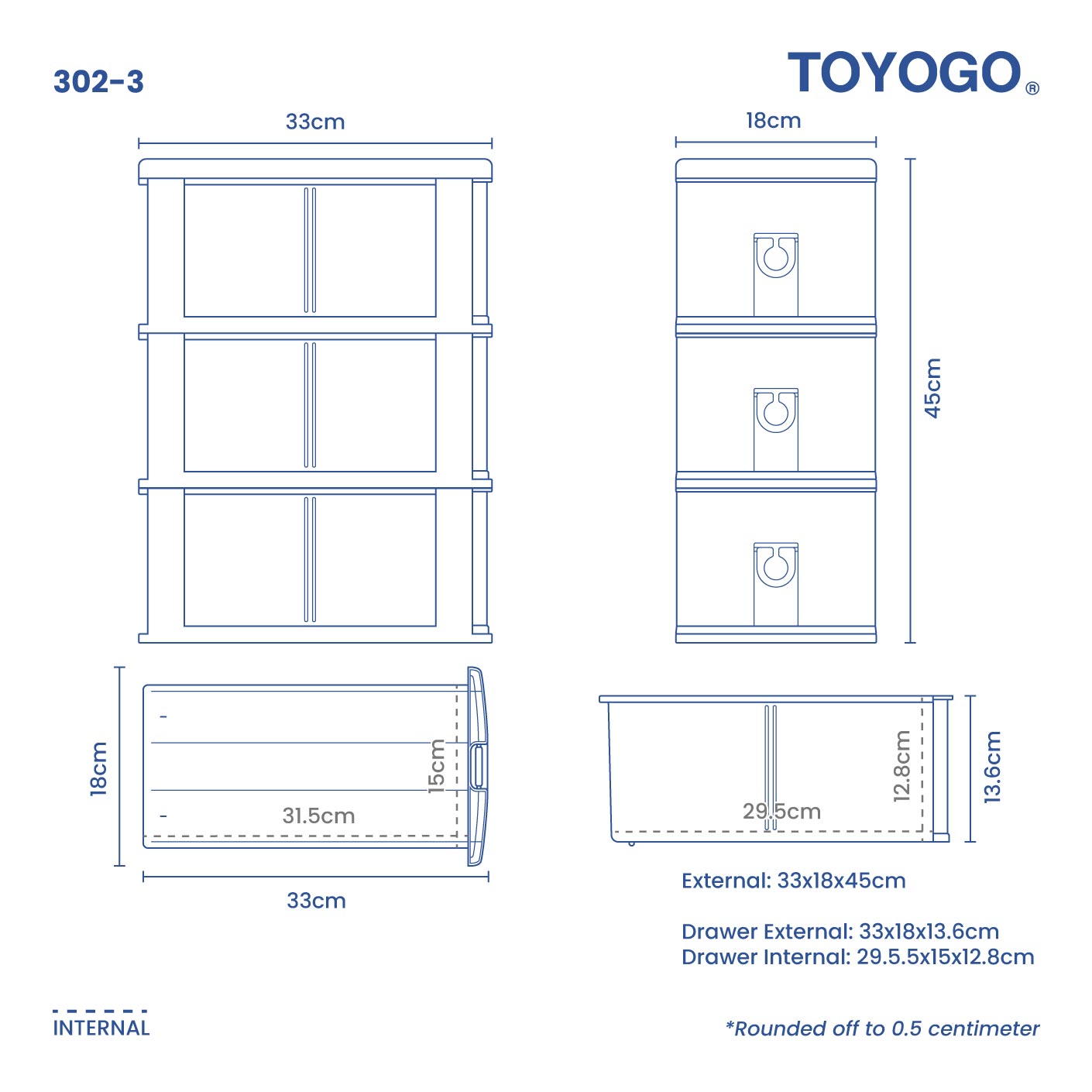 3 Tier CD/DVD Storage Drawer Organizer - SAT Test Prep & Media Storage Solution for Home, Office, or Classroom Organization