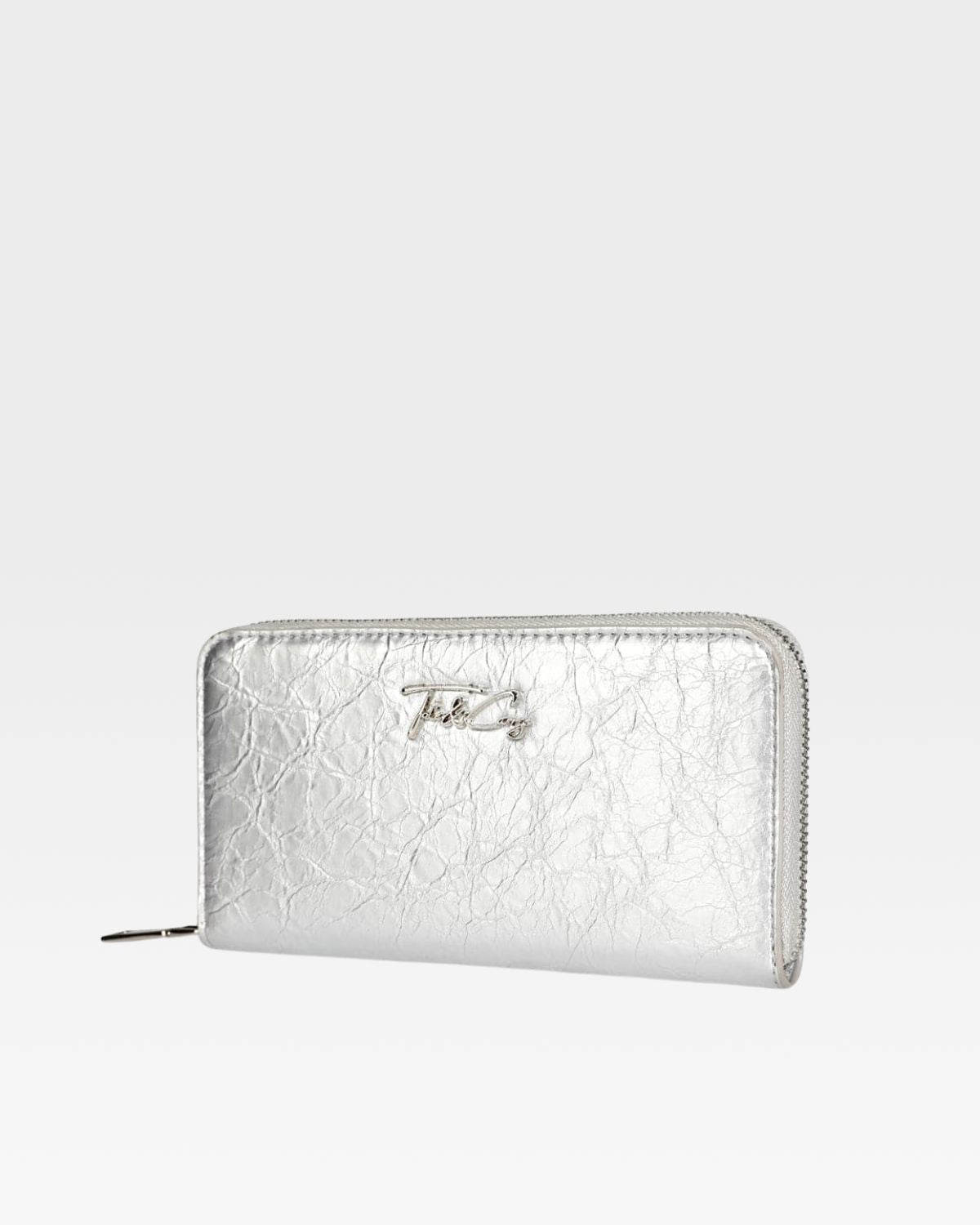Silver Clutch Wallet for Women - Slim RFID Blocking Credit Card Holder - Perfect for Parties, Travel & Everyday Use