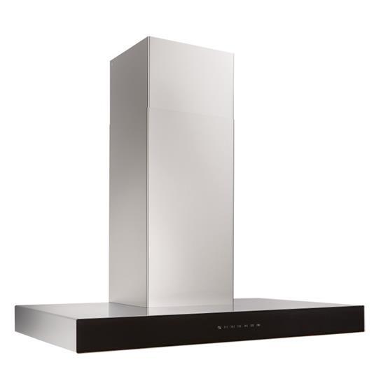 Best 30-Inch Stainless Steel Chimney Range Hood - 650 CFM with Purled™ Light System & Black Glass - Ideal for Modern Kitchens & Open-Concept Homes