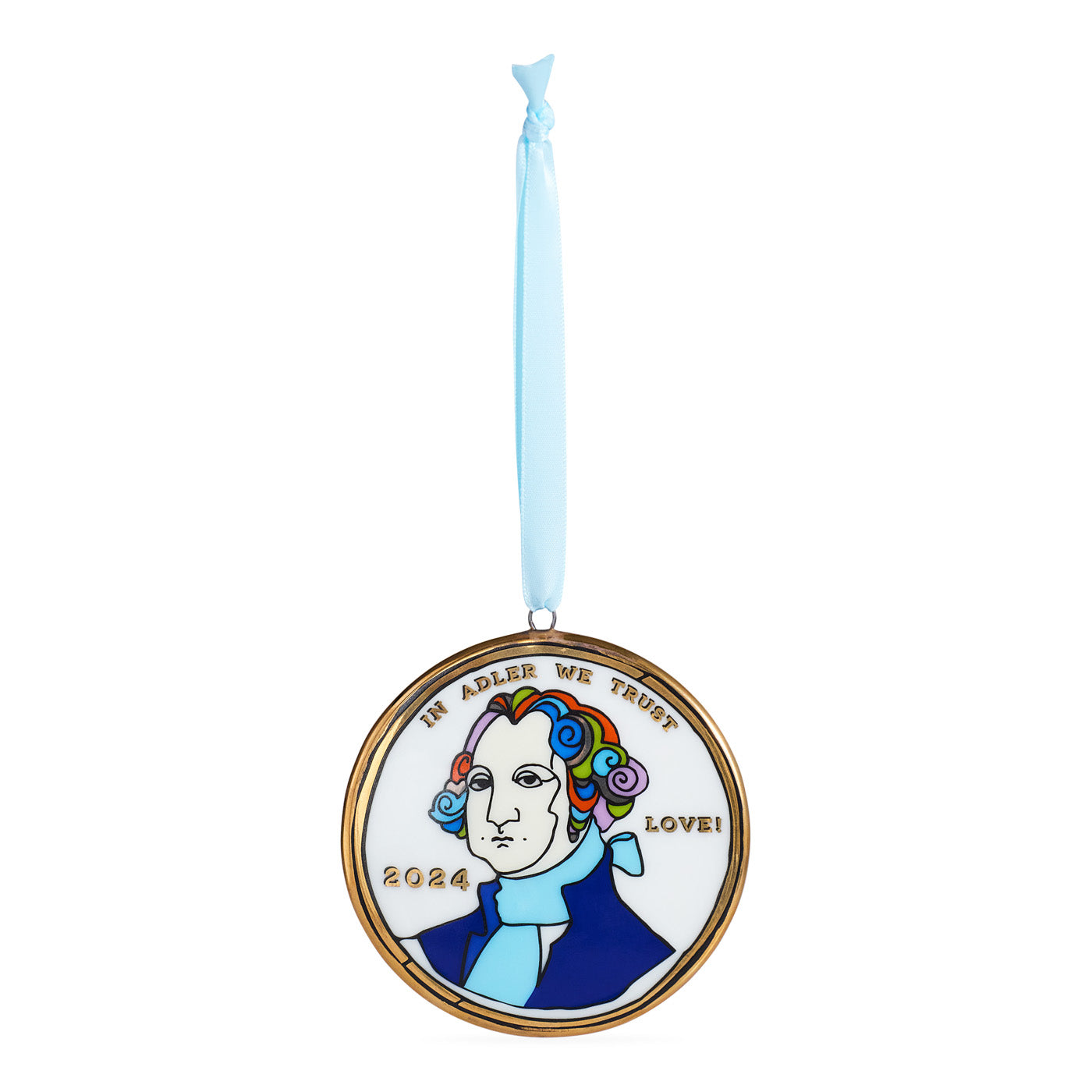 Peace & Love 2024 Christmas Ornament - Handmade Holiday Tree Decoration for Home, Office & Gifts | Perfect for Xmas Decor, Party Favors & Festive Celebrations