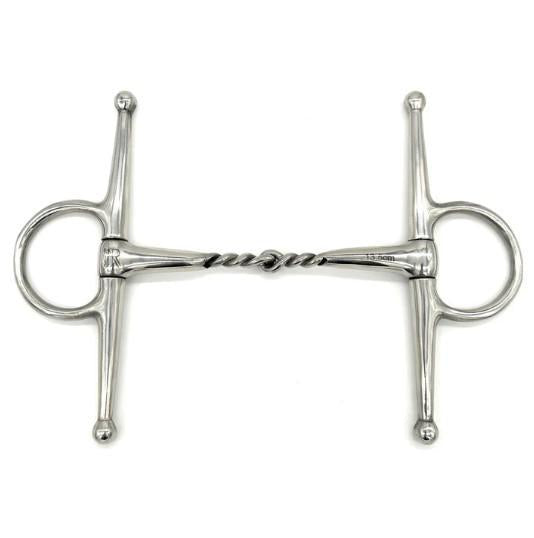 AJR Mid Twist Full Cheek Bit - English Horse Riding Snaffle Bit for Training & Dressage - Perfect for English Equestrian, Hunter Jumper & Dressage Riding