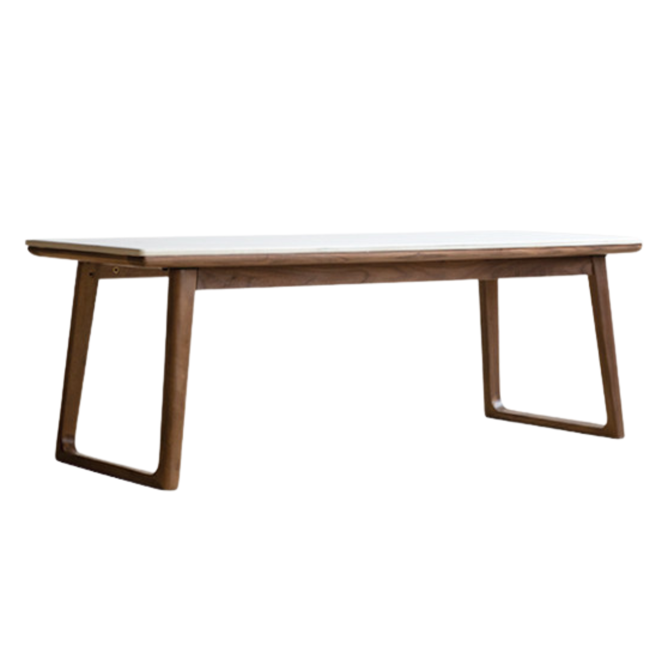 Premium Black Walnut and Ash Solid Wood Rocking Plate Modern Tea Table - Perfect for Living Room, Lounge, and Contemporary Home Decor