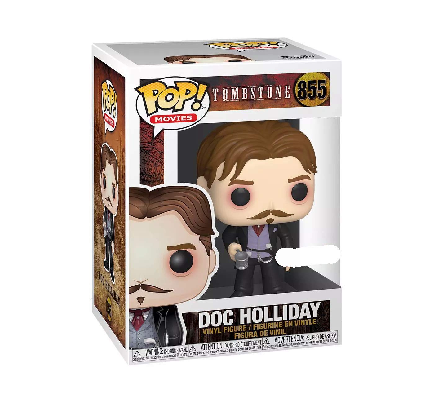 Funko POP! Movies: Tombstone #855 - Doc Holiday with Cup Exclusive | Collectible Vinyl Figure for Movie Fans & Gift Idea | Perfect for Display, Gifts, and Pop Culture Enthusiasts