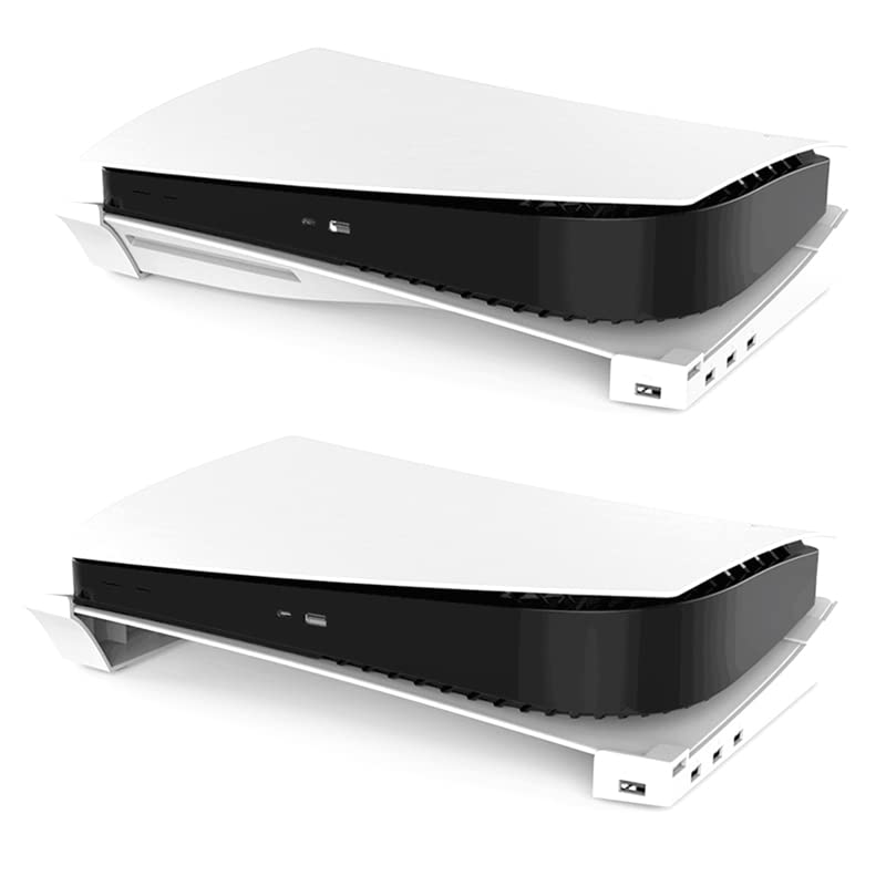 Palumma PS5 Console Horizontal Stand with 4 USB Ports - Compatible with PS5 Disc & Digital Edition - Durable Support Base for Gaming Setup - Perfect for Living Room, Bedroom & Game Room Organization