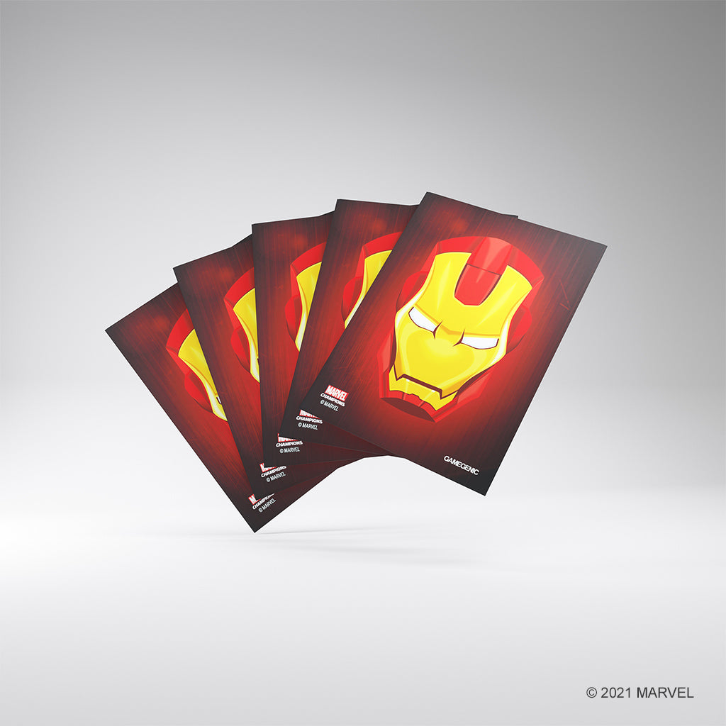 Marvel Iron Man Card Sleeve Pack - Premium Quality Trading Card Protectors for Collectors | Perfect for MTG, Pokemon & Sports Card Storage