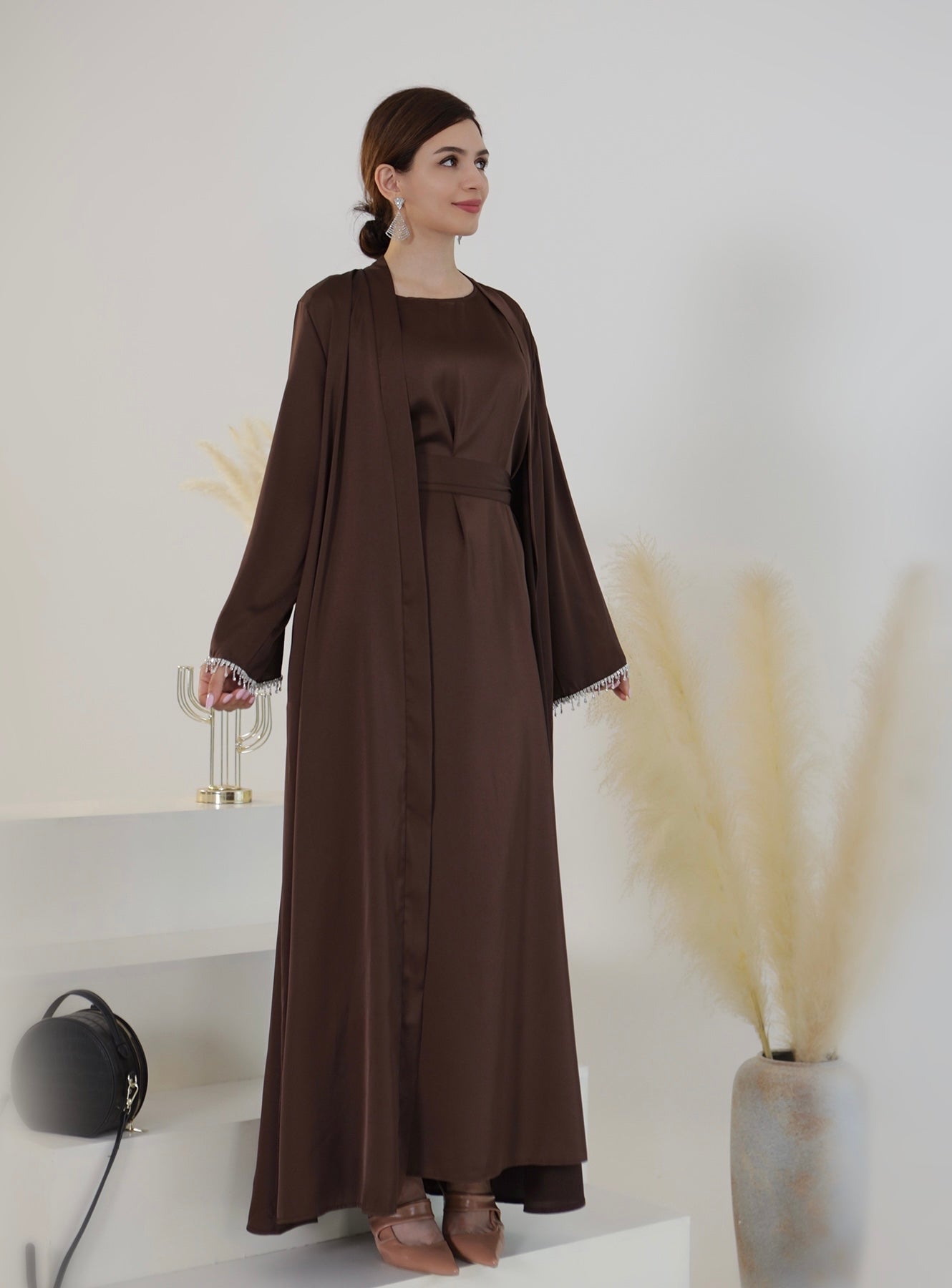 Lola 3-Piece Set - Chocolate Brown Women's Loungewear for Comfort & Relaxation at Home