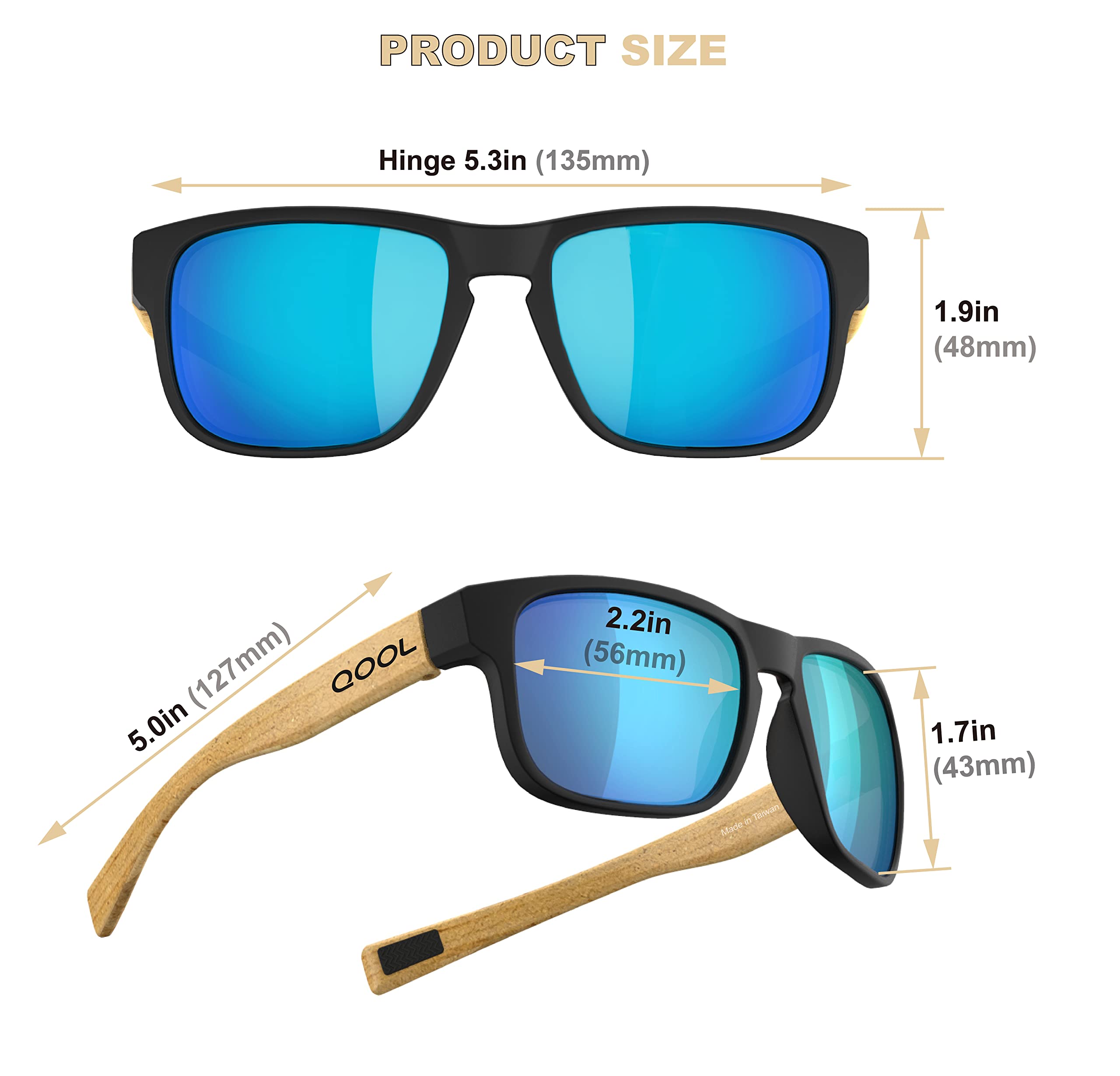 Polarized Fishing Sunglasses for Men & Women - UV Protection, Lightweight & Durable for Running, Hunting, Golf, Cycling & Hiking | Outdoor Sports & Active Lifestyle Accessories