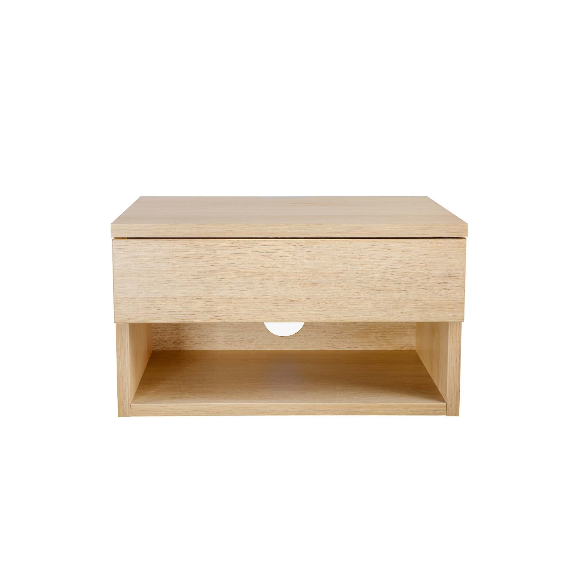 Nathan James Harper Nightstand - Modern Light Oak Wood Side Table with Storage Drawer, Perfect for Bedroom, Living Room or Office