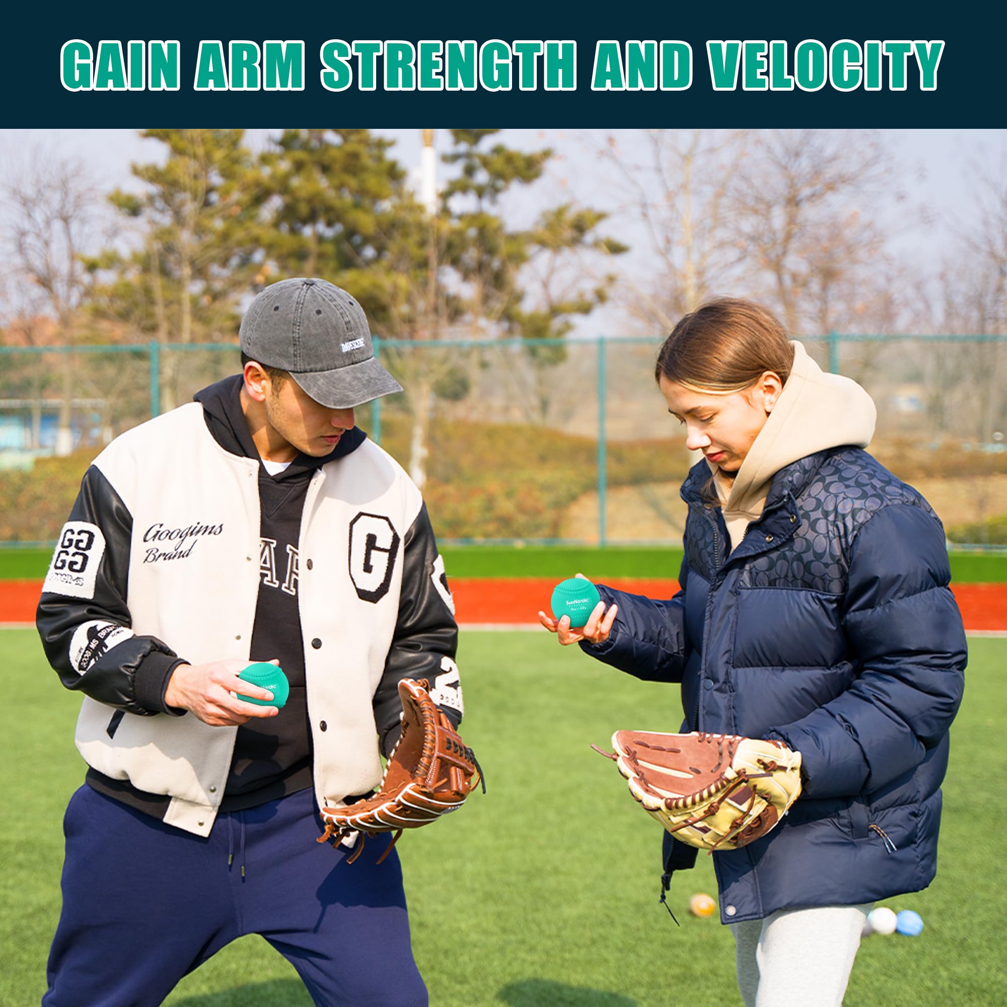 9 Pack Weighted Baseballs (16 oz) - Professional Hitting & Pitching Training Balls for Power Development - Perfect for Baseball Practice, Batting Drills & Strength Training - Suitable for All Skill Levels from Beginners to Pros