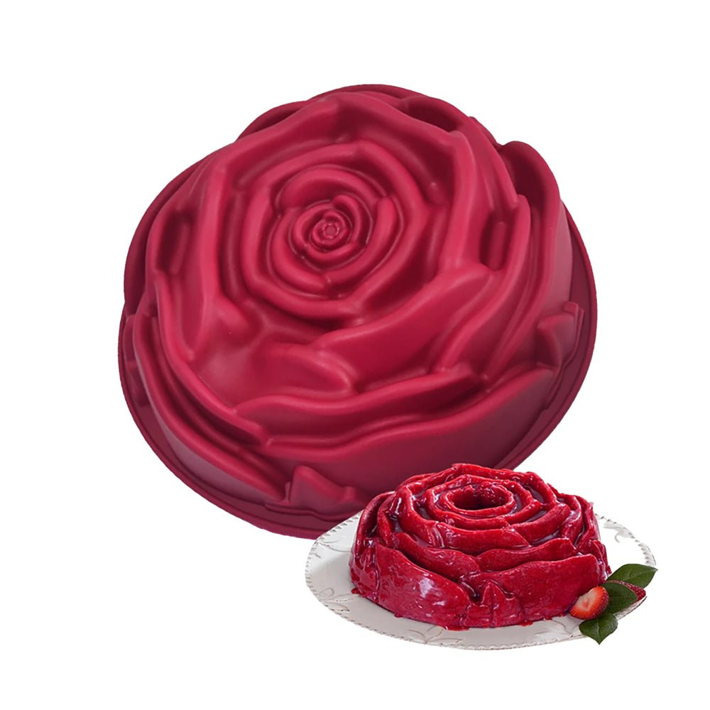 Oscar Rose Flower Silicone Mold for Cake Decorating, Chocolate, Soap Making - DIY Baking & Craft Supplies