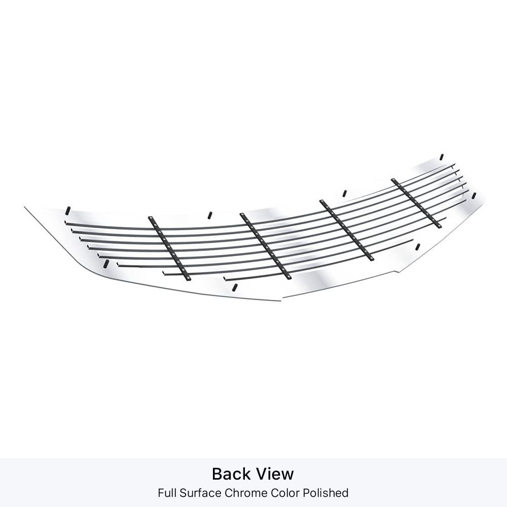 APS Compatible with Nissan Altima 2007-2009 Coupe Main Upper Chrome Billet Front Grille Insert N86566A - Upgrade Your Car's Style for Street & Show Performance