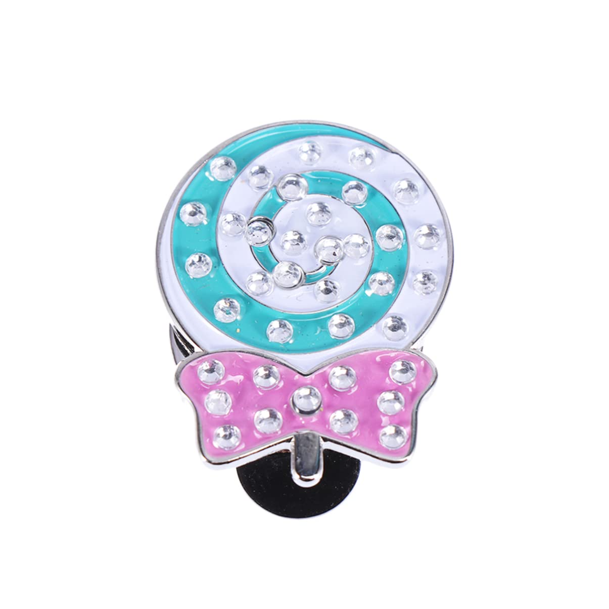 PRETYZOOM Professional Rhinestone Golf Hat Clip - Standard Cartoon Ball Aiming Marker for Golf Training | Durable Cap Clip Accessory for Hats & Caps | Perfect for Golf Practice, Driving Range & Outdoor Sports