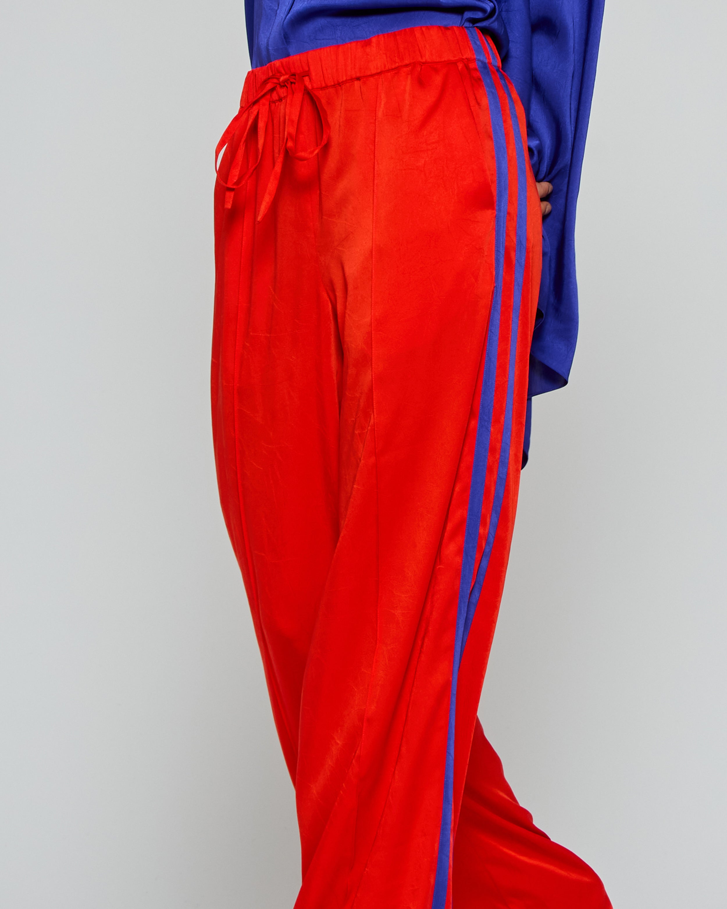 Serena Jogger Pants for Women 2025 | Bright Red High-Waisted Lounge Pants | Perfect for Yoga, Running & Casual Wear