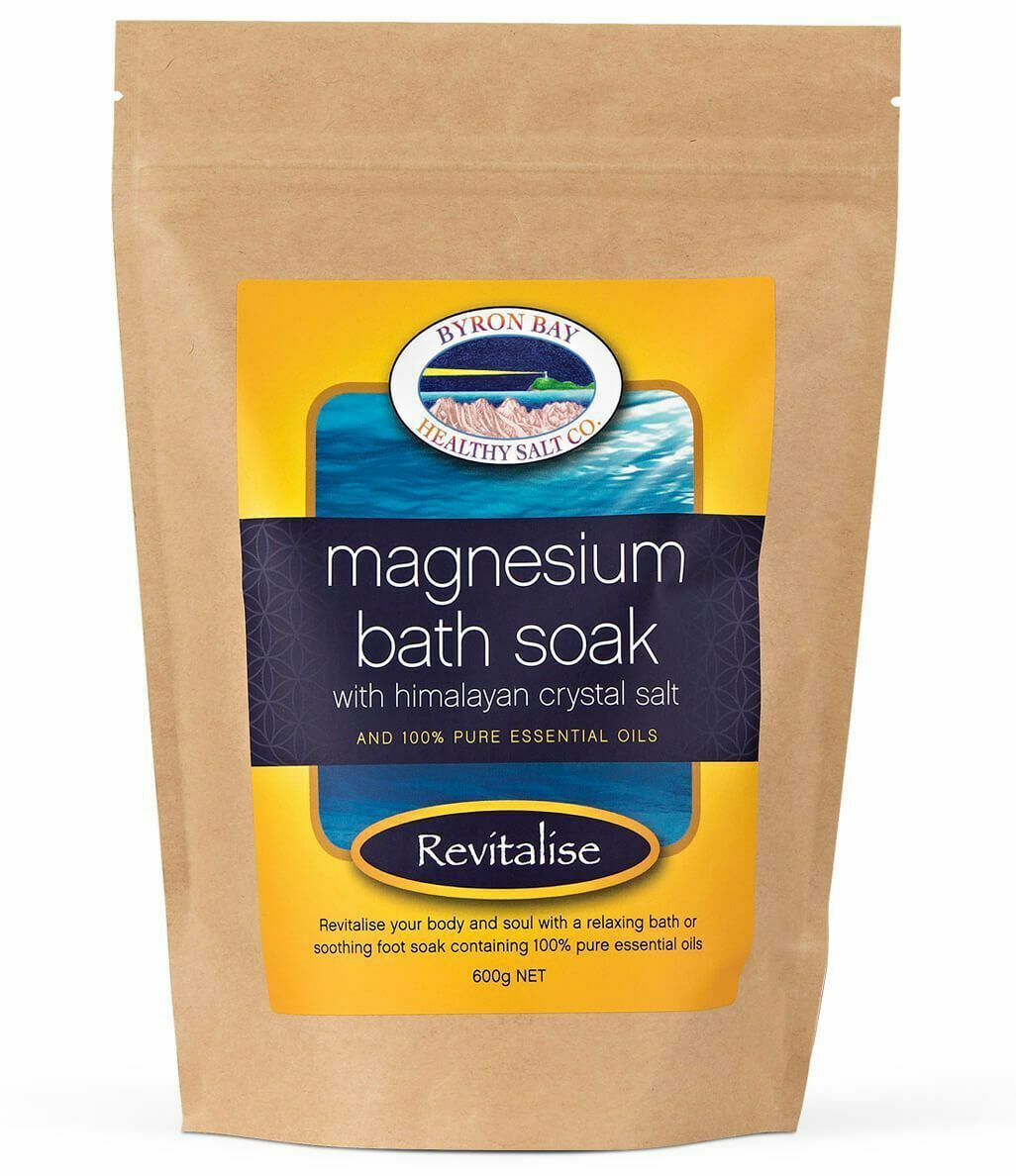 Byron Bay Magnesium Bath Soak - Natural Muscle Relaxation & Stress Relief for Better Sleep | Detox & Rejuvenate Body | Perfect for Post-Workout Recovery & Spa Night Self-Care