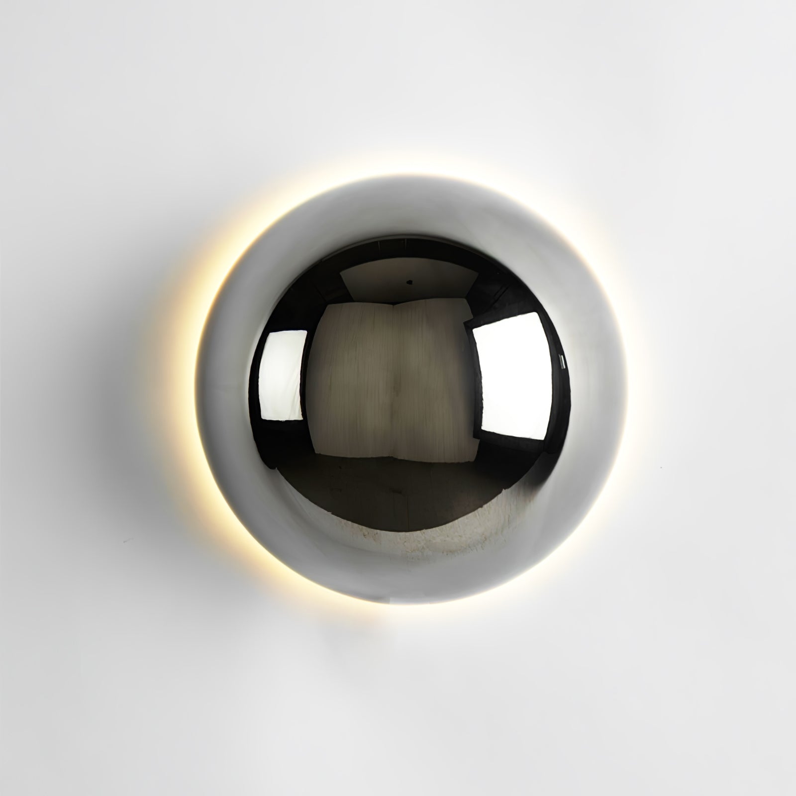 Aurum Sphere Wall Sconce - Modern Gold LED Wall Light Fixture for Living Room, Bedroom & Hallway - Elegant Home Decor Lighting for Indoor Spaces
