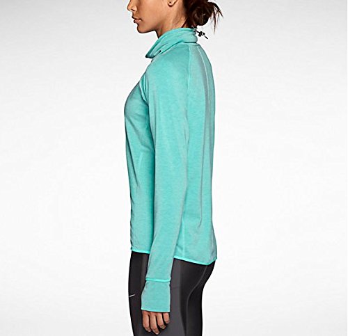 Nike Women's Dri-FIT Feather Fleece Pullover Hoodie - Black/Black/Reflective Silver (Small) | Lightweight Warm Workout Jacket for Running, Yoga & Outdoor Activities