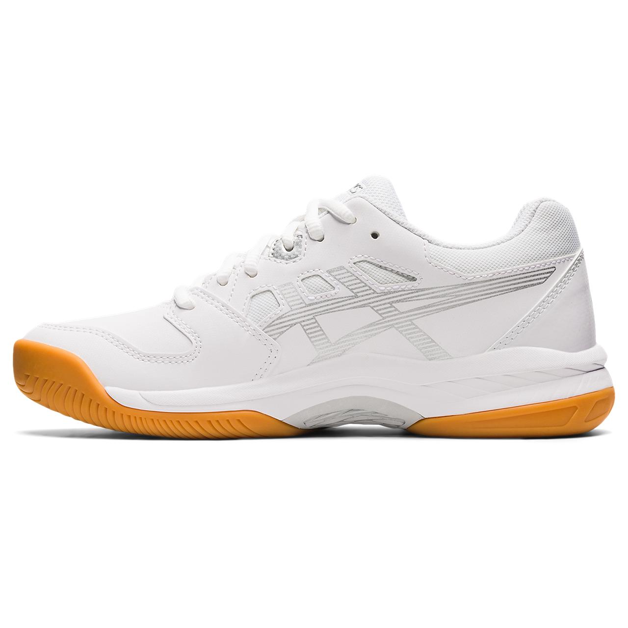 ASICS Gel Renma Women's Indoor Court Shoes - White/Pure Silver - Volleyball & Badminton Shoes for Women with Superior Cushioning & Support