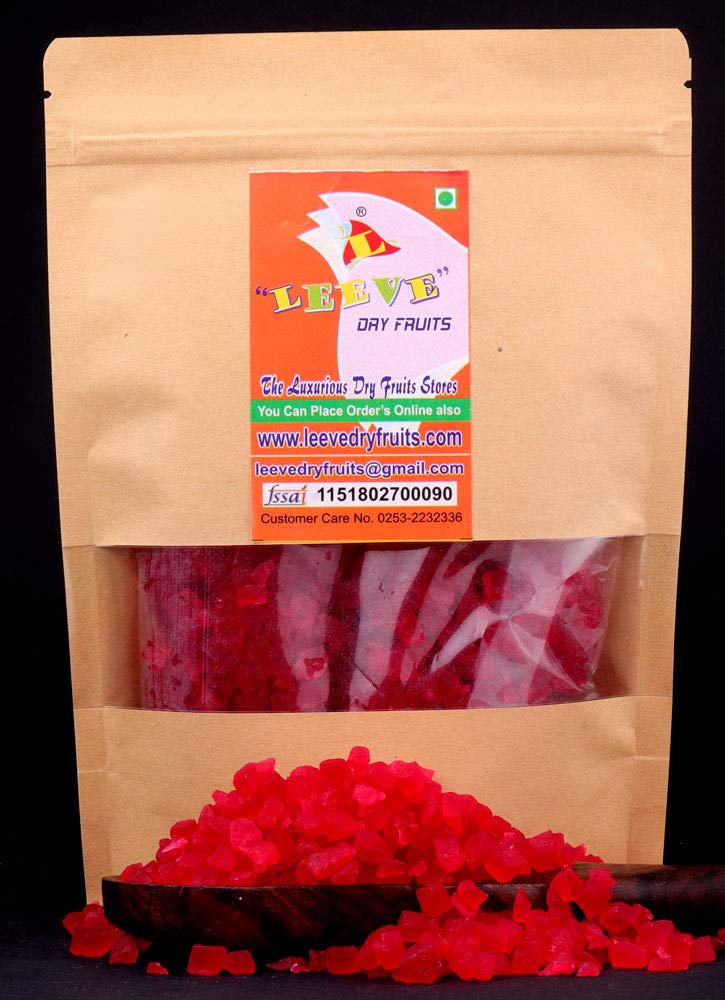 Leeve Red Tutti-Frutti Candy - 14oz (400g) Bulk Sweets for Parties, Gifts & Dessert Toppings | Fruity Flavor Assortment