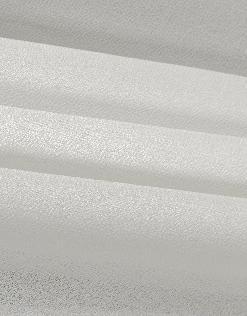 Elegant Chiffon Shawl in Shades of White - Lightweight Scarf for Women, Perfect for Weddings, Parties & Evening Events