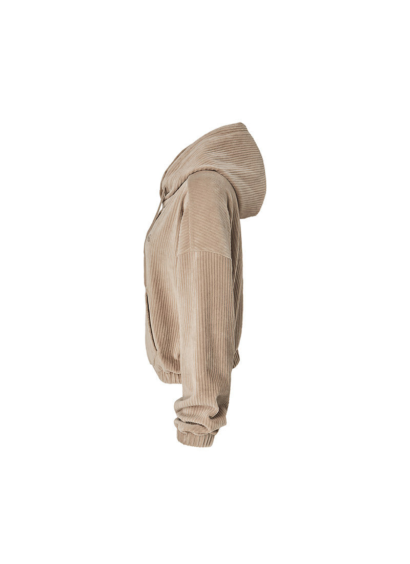 Velvet Corduroy Hooded Zip Up Jacket for Men & Women - Cozy Winter Outerwear for Casual Wear & Outdoor Activities