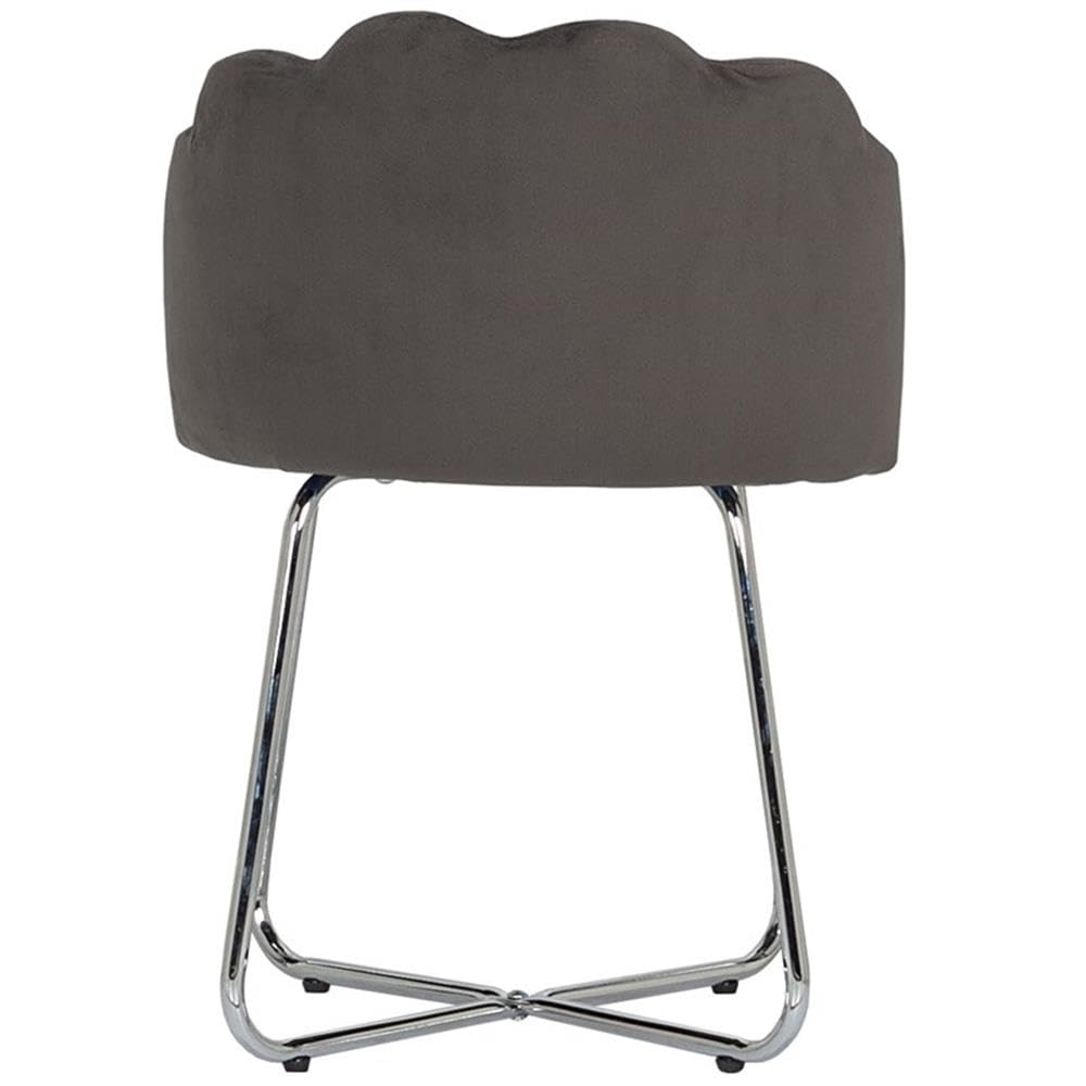 Hillsdale Catalina Vanity Stool - Dark Gray Makeup Stool for Dressing Room, Bathroom & Bedroom | Perfect for Makeup, Hair Styling & Relaxing