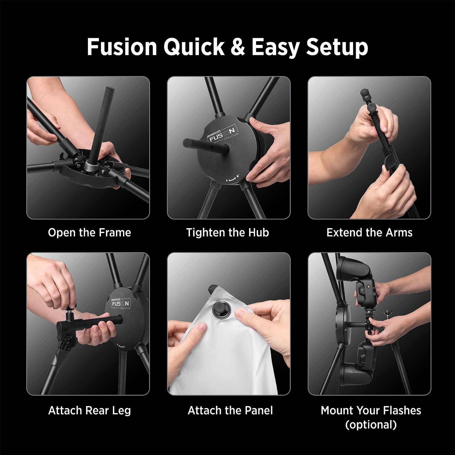 Sal Cincotta Fusion 10-in-1 Light Control System - Professional Photography Lighting Kit for Studio, Portrait & Video Shooting