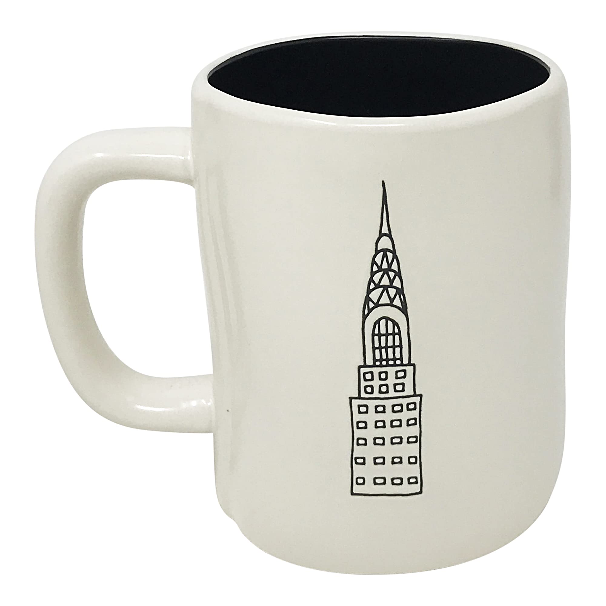 Rae Dunn by Magenta Ceramic New York City Themed Coffee Mug with Black Interior - Perfect for Home, Office & Gift Giving