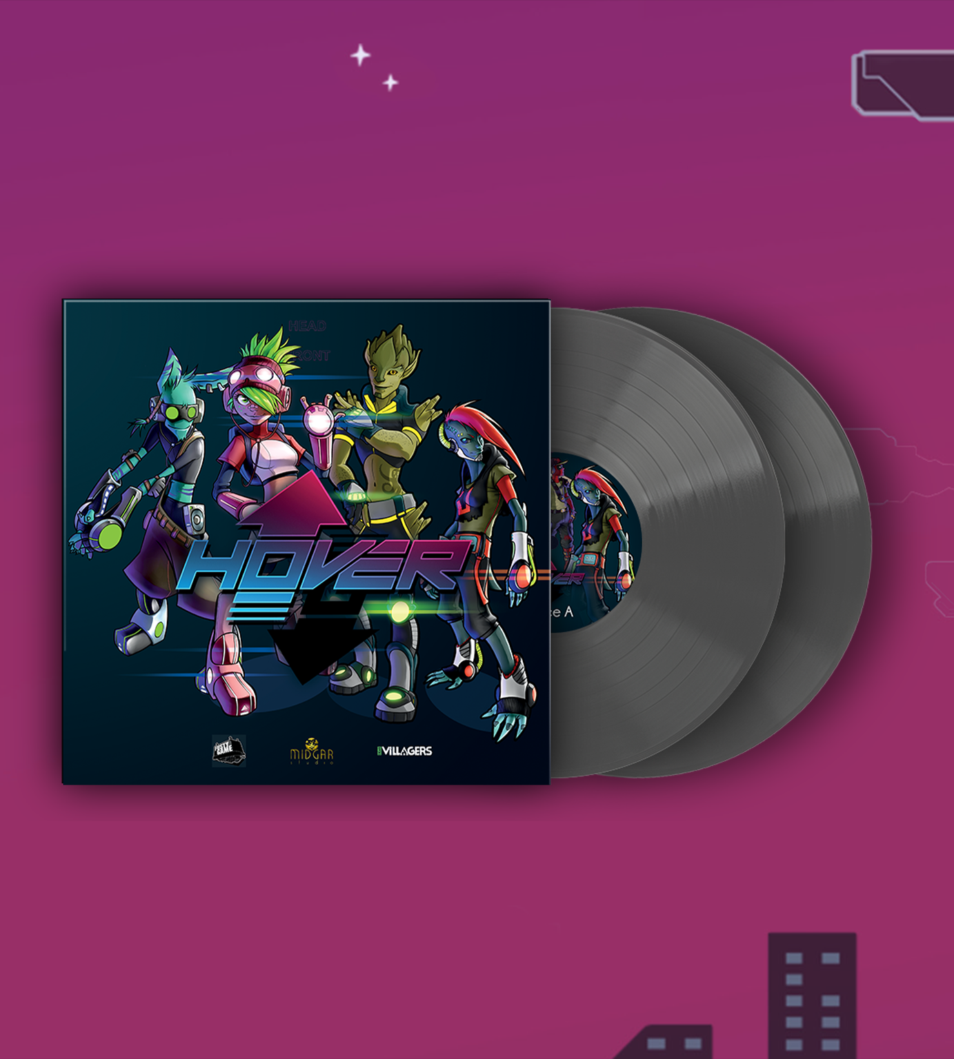 Hover 2LP Vinyl Soundtrack - Original Video Game Music Record - Perfect for Gaming Enthusiasts & Vinyl Collectors - Ideal for Home Entertainment & Gift Giving
