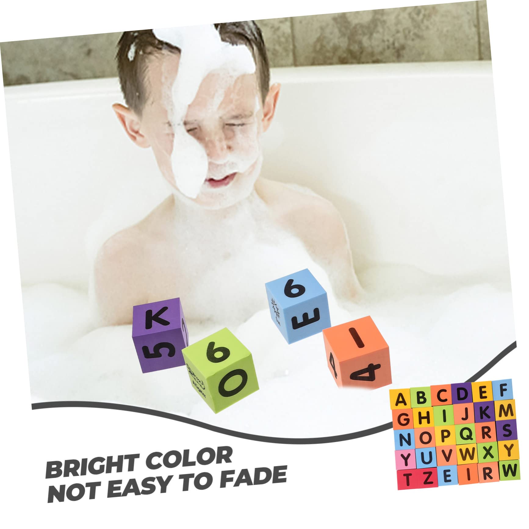 UPKOCH 90 Pcs Kids Bath Toys - Floating Foam Building Blocks for Toddlers, Stackable Puzzle Bath Toys for Baby & Children - Perfect for Bathtime Fun, Sensory Play & Early Learning Development