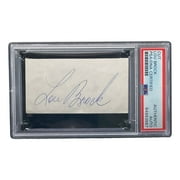 Lou Brock St. Louis Cardinals Autographed Baseball Card - PSA/DNA Certified Slabbed Cut Signature - Perfect for Sports Memorabilia Collectors & Cardinals Fans Display
