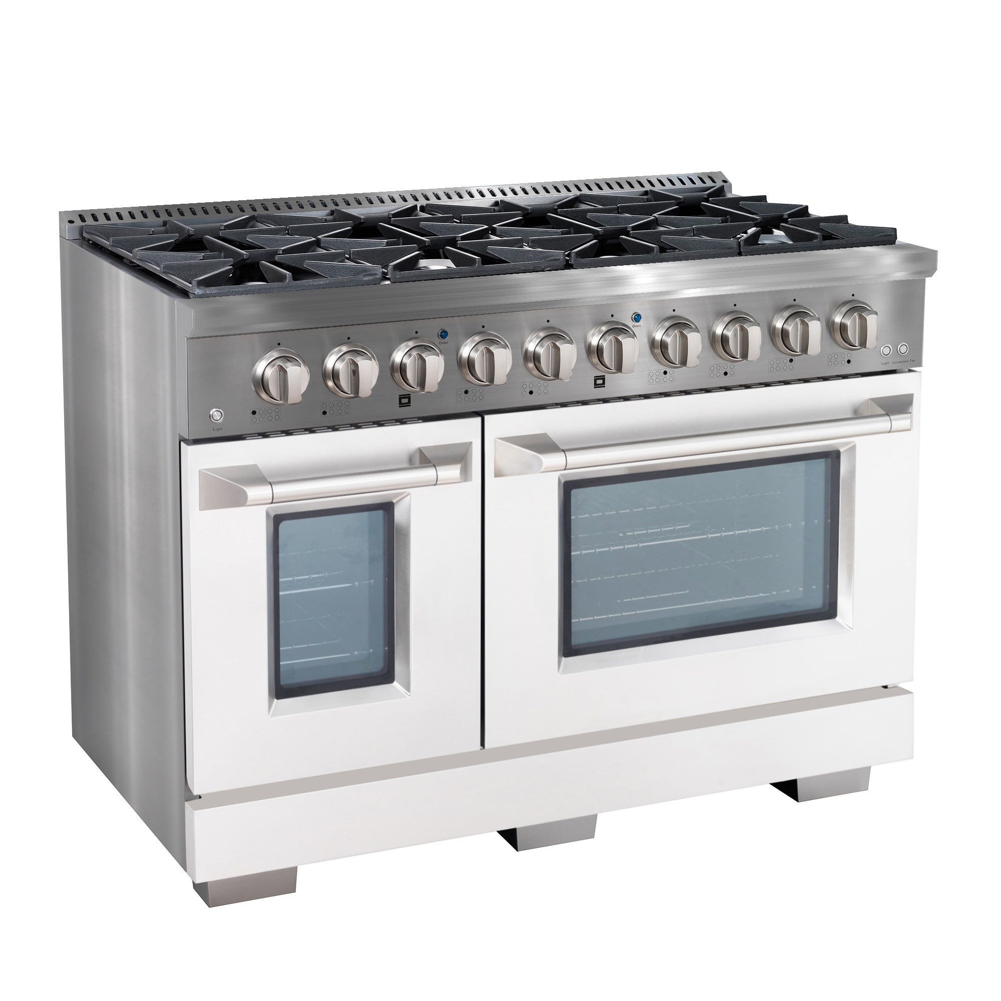 **Ancona 48-Inch 2-Piece Gas Range with Convection Oven & 600 CFM Ducted Range Hood - Professional Kitchen Set for Home Chefs & Cooking Enthusiasts**    *(Perfect for Gourmet Cooking, Entertaining, and Modern Kitchen Upgrades)*