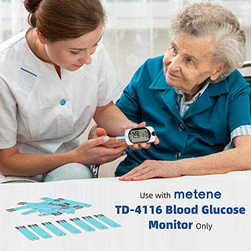 Metene TD 4116 Blood Glucose Test Strips - 200 Count for Diabetes Monitoring | Accurate Glucose Testing at Home | Perfect for Daily Diabetes Management & Travel