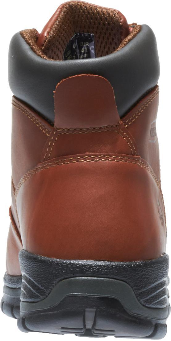 Harrison Soft Toe Work Boots for Men - Comfortable Brown Leather Safety Shoes for Construction, Hiking & Outdoor Work