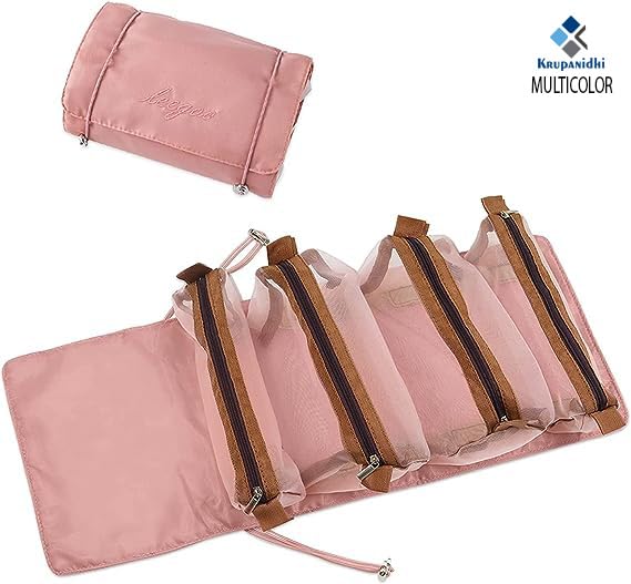 Elegant Roomy Cosmetic Bag for Women - Makeup & Toiletry Organizer - Perfect Gift for Travel & Daily Use