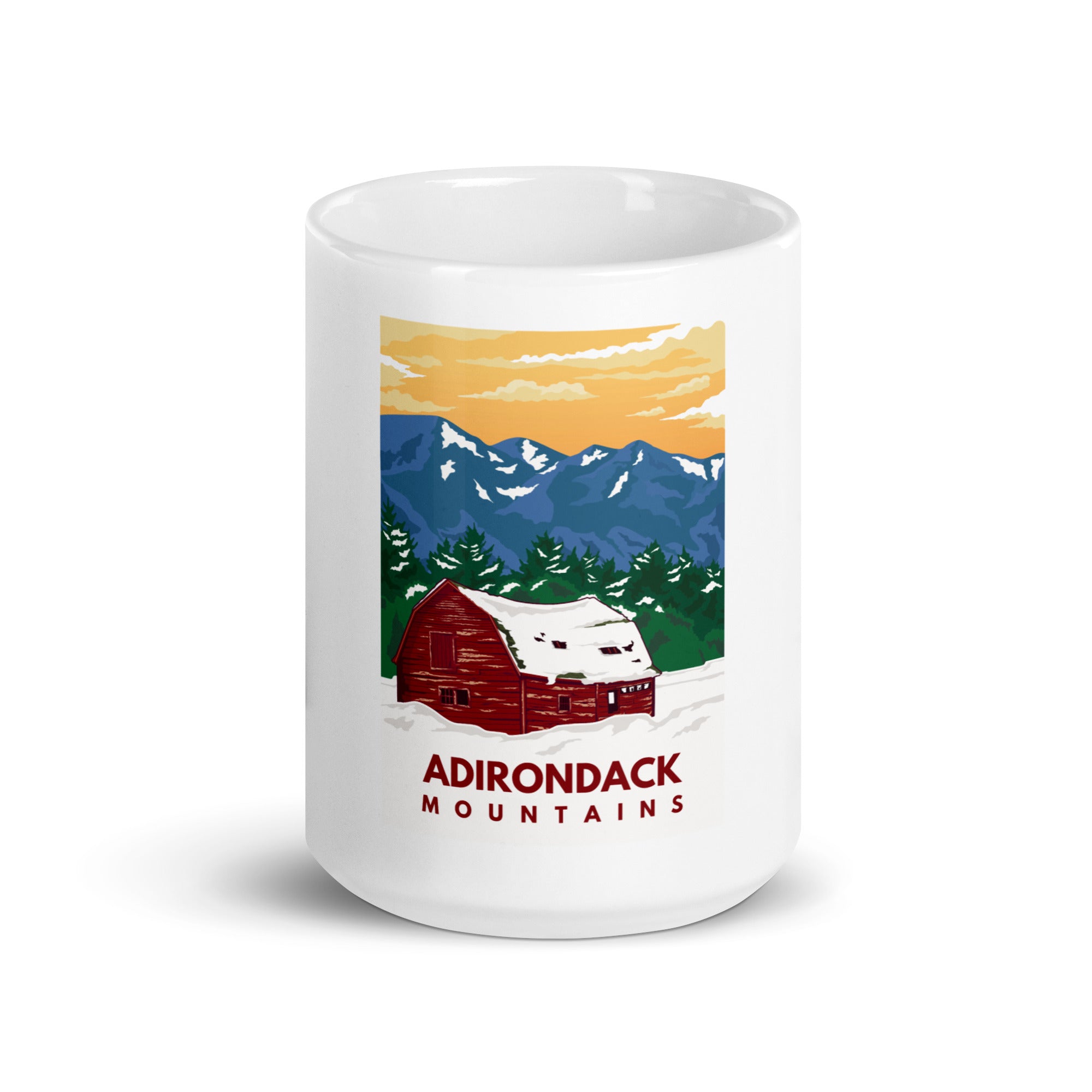 Keene Barn Ceramic Coffee Mug - 15oz Insulated Travel Tumbler for Hot & Cold Drinks - Perfect for Home, Office, Camping & Gifts