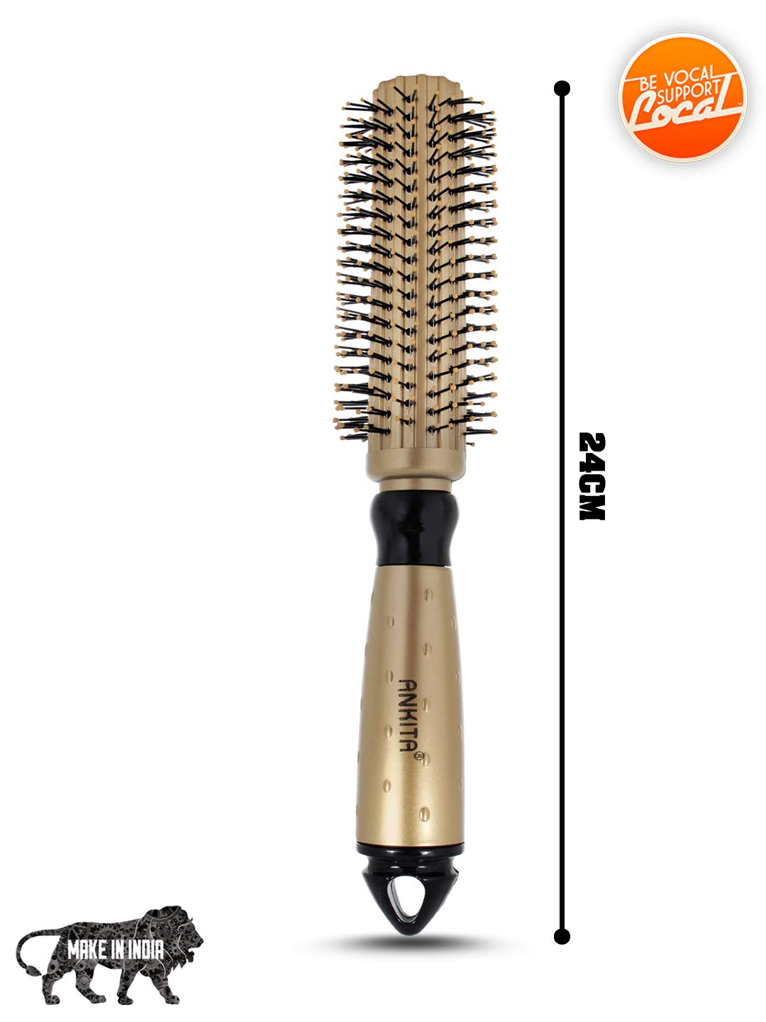 Ankita Nylon Bristle Hair Brush for All Hair Types - Detangling & Styling (B59) by Chhavi Creation - Perfect for Home, Salon & Travel Use