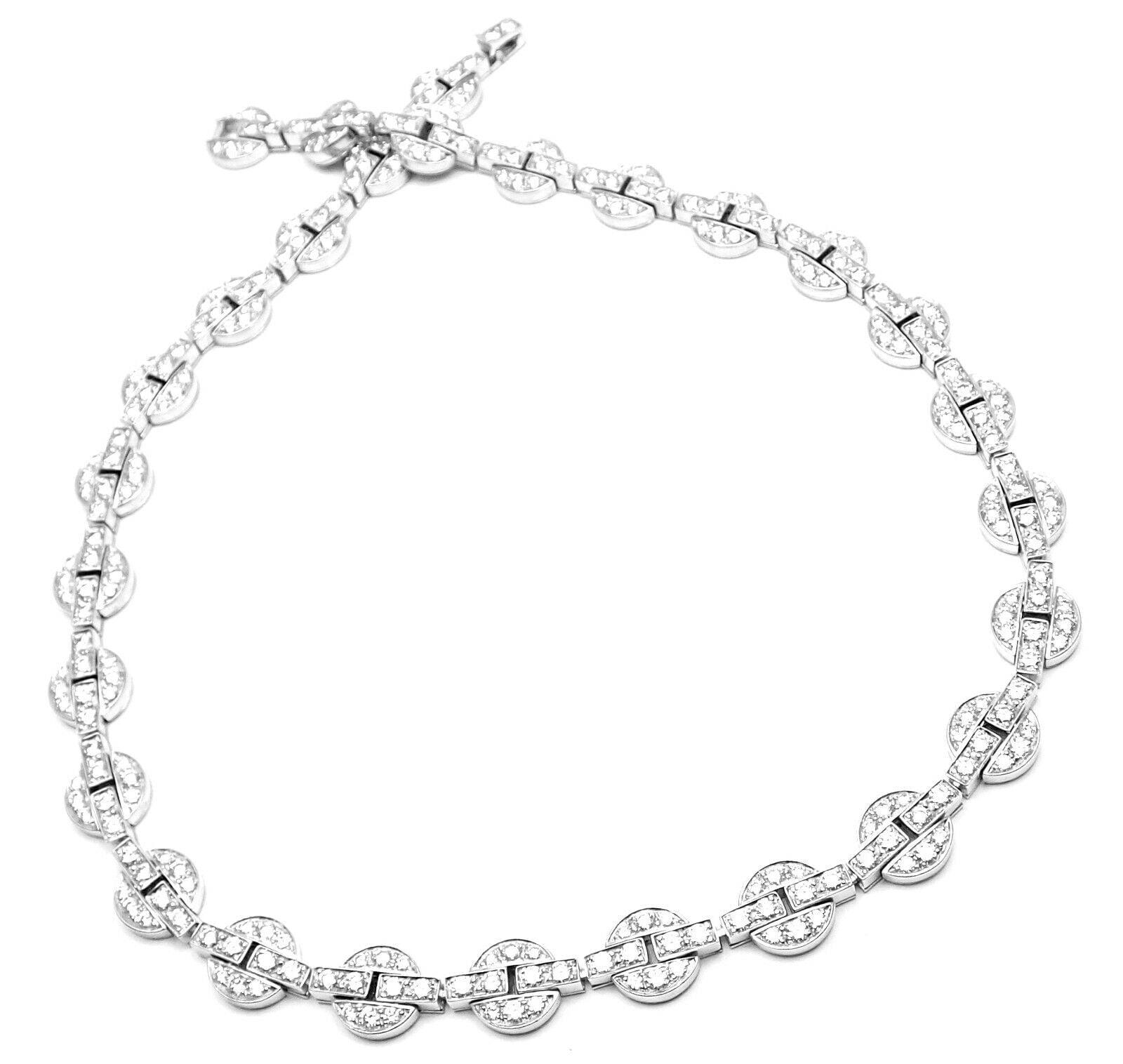 Authentic Cartier Orissa 18K White Gold Diamond Necklace with Certificate & Box - Luxury Jewelry Gift for Women, Perfect for Weddings, Anniversaries & Special Occasions