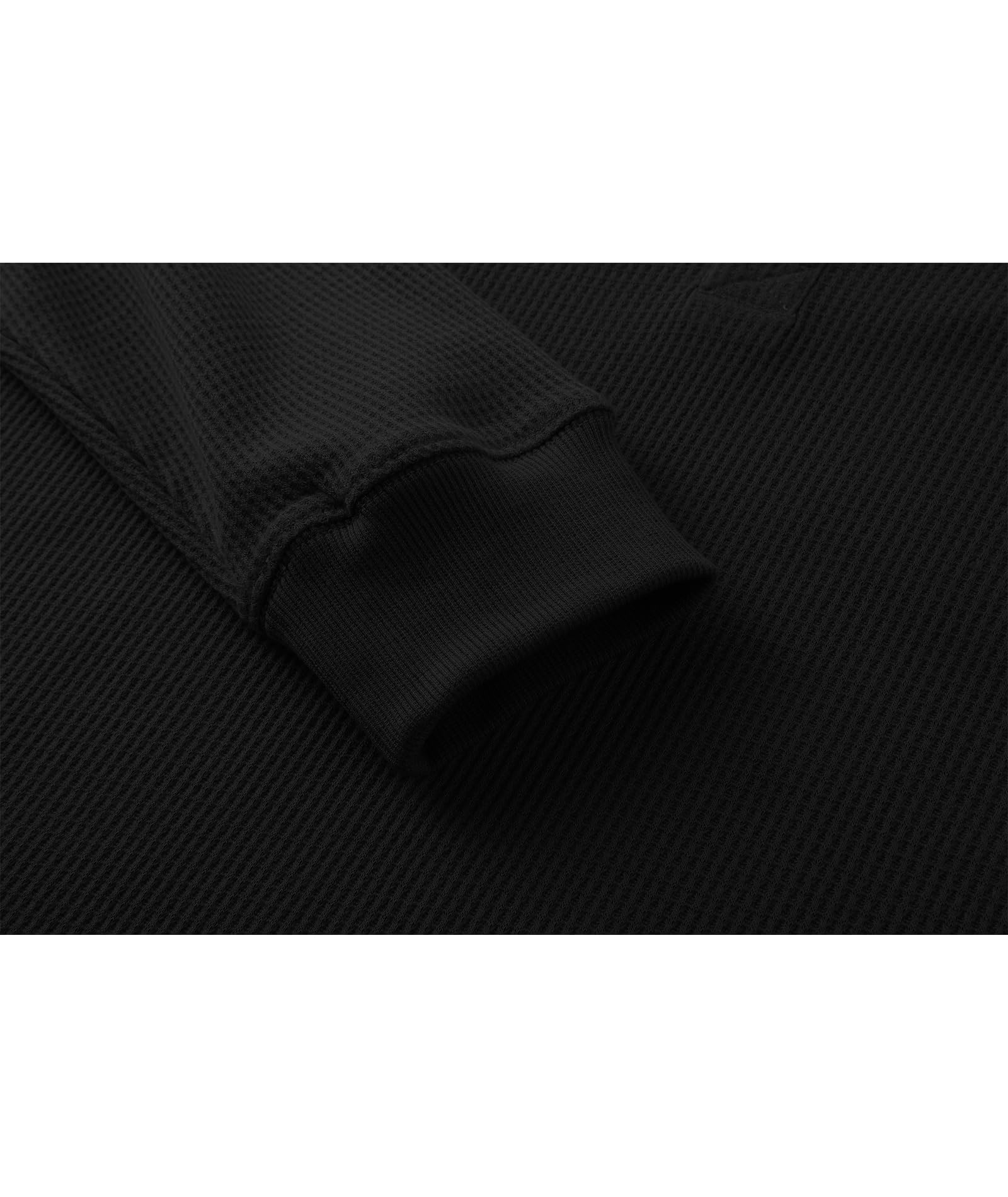 ZITY Men's Long Sleeve Henley Shirts - Casual Waffle Thermal Pullover with 3-Button & Pocket - Perfect for Fall Layering, Outdoor Activities & Everyday Wear