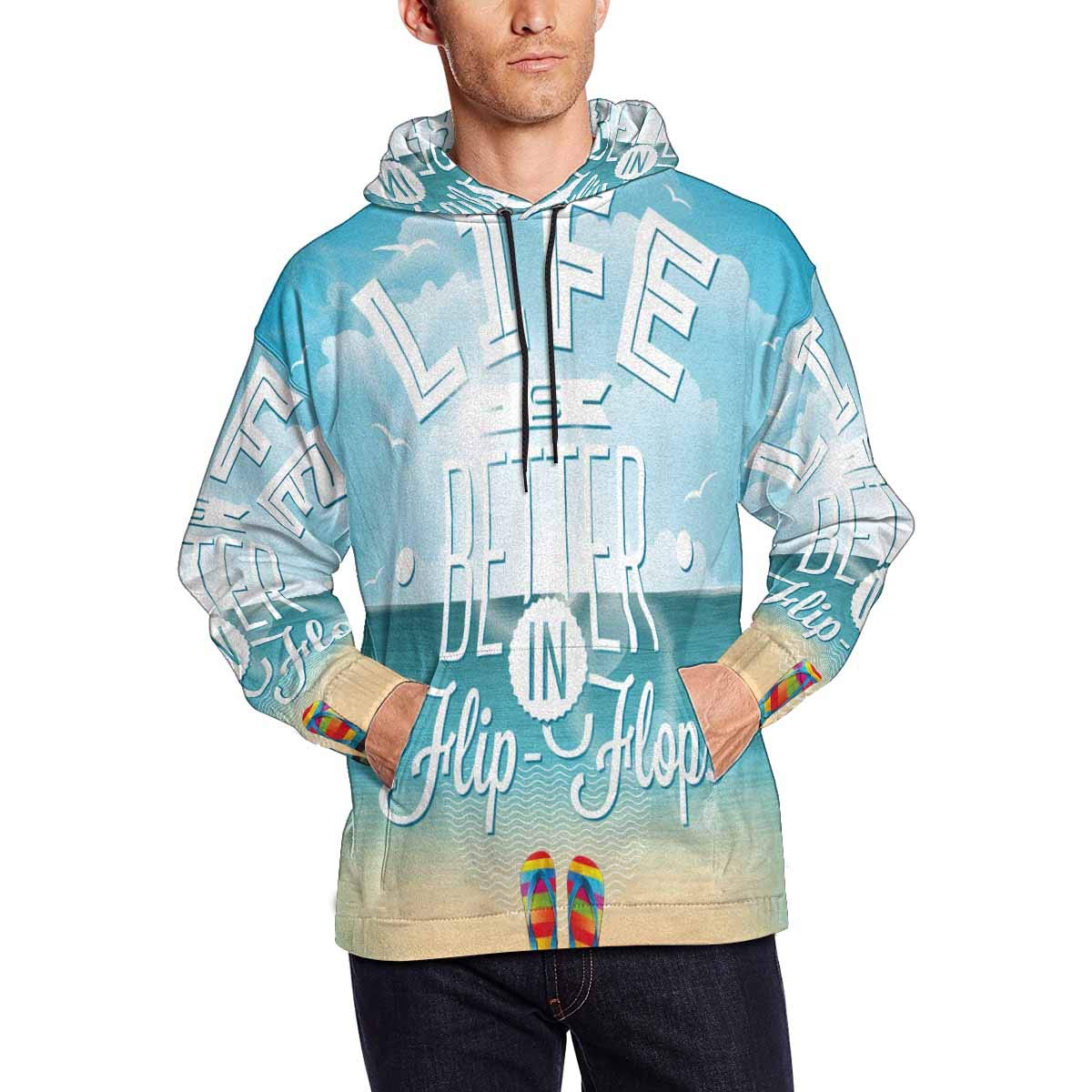 **InterestPrint Men's Paisley Print Hoodies - Soft Fleece Sweatshirts for Casual Wear, Gym & Outdoor Activities**